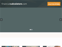 Tablet Screenshot of financialcalculators.com